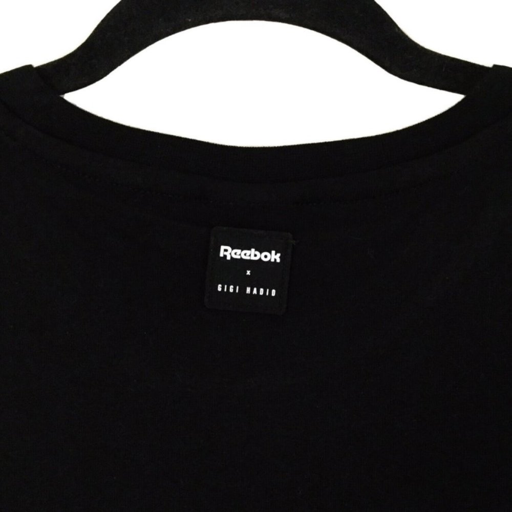 ⛔️SOLD⛔️ REEBOK Gigi Hadid Graphic T-Shirt Black L - Picture 7 of 12